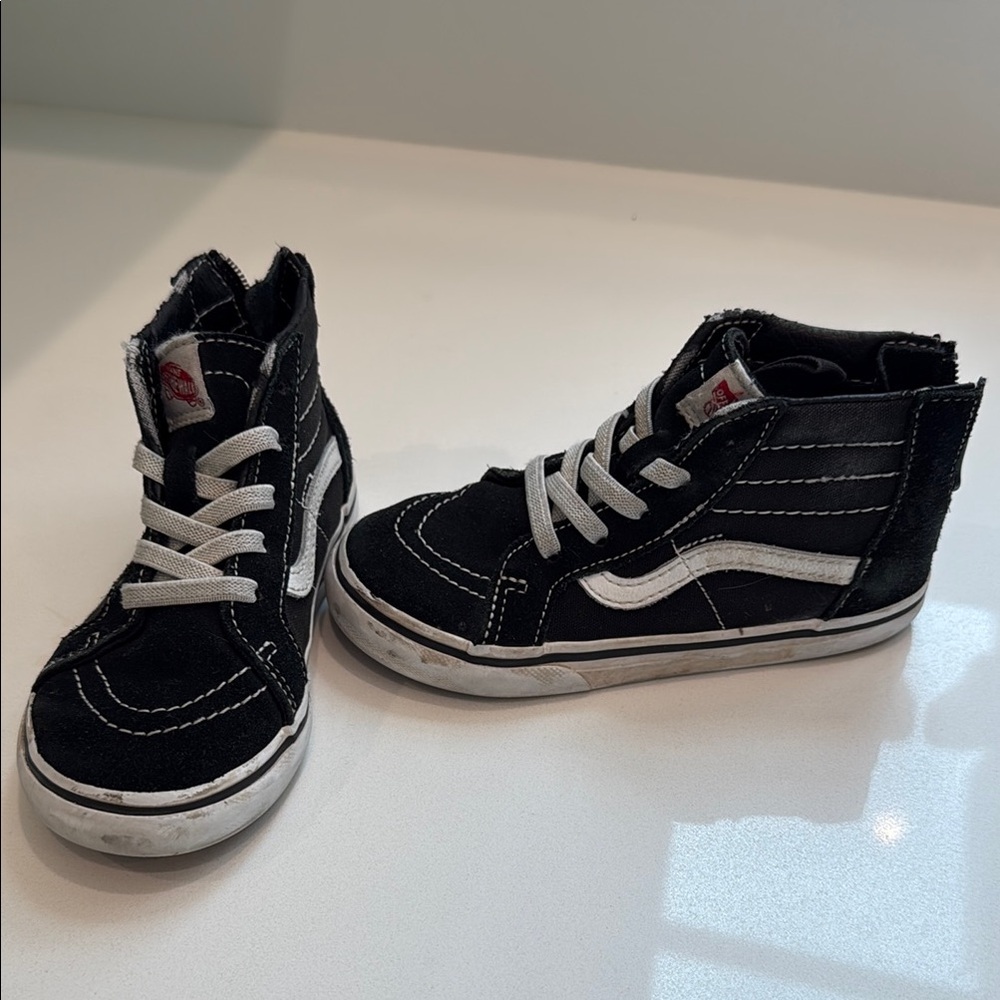 Vans Kids Black High-Top Sneakers Toddler 9.5